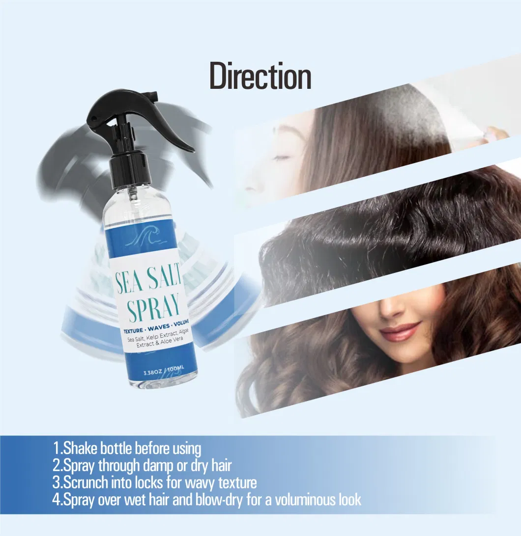 OEM/ODM Men′s Hair Texture Sea Salt Spray Private Label Sea Salt Hair Styling Mist Flexible Hold