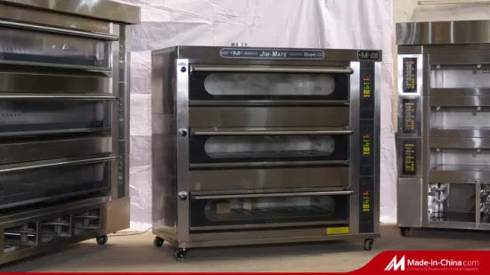 베이커리 장비 주방 케이터링 장비 상업용 산업용 럭셔리 3 데크 9 트레이 빵 케이크 피자 베이킹 머신 가스 데크 오븐